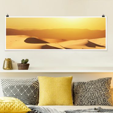 Poster - Die Wüste Saudi Arabiens - Panorama Querformat