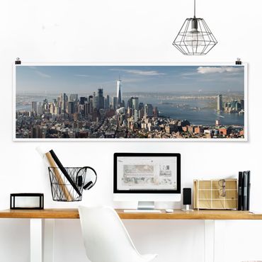 Poster - Blick vom Empire State Building - Panorama Querformat