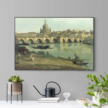 Wechselbild - Bernardo Bellotto - Dresden vom rechten Elbufer