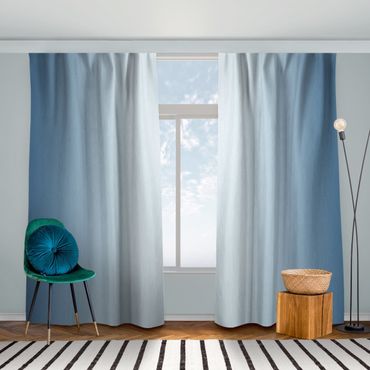 Vorhang - Blauer Vertikaler Farbverlauf