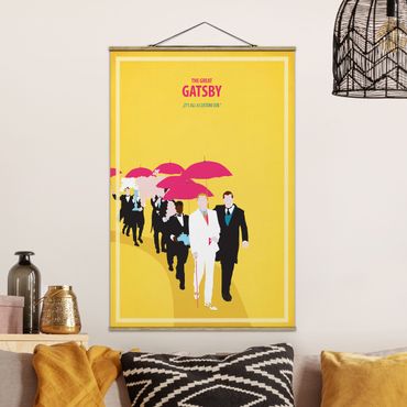 Stoffbild mit Posterleisten - Filmposter The great Gatsby II - Hochformat 2:3