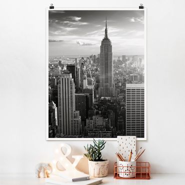 Poster - Manhattan Skyline - Hochformat 3:4