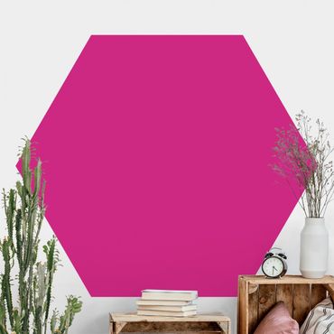 Hexagon Mustertapete selbstklebend - Colour Pink