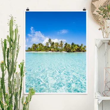 Poster - Crystal Clear Water - Hochformat 3:4