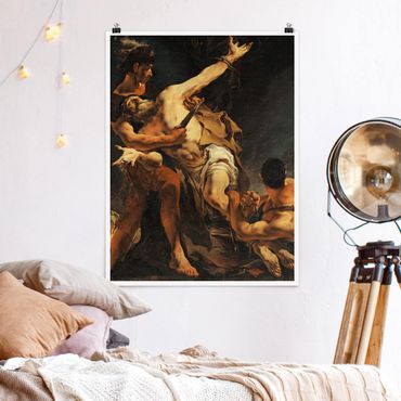 Poster - Giovanni Battista Tiepolo - Martyrium - Hochformat 3:4