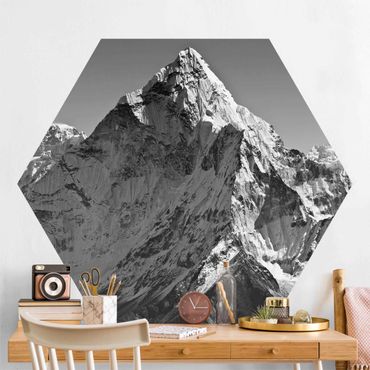 Hexagon Mustertapete selbstklebend - Der Himalaya II
