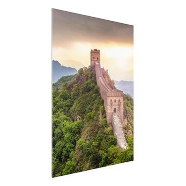Forex Fine Art Print - Die unendliche Mauer von China - Hochformat 3:4