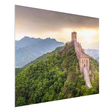 Forex Fine Art Print - Die unendliche Mauer von China - Querformat 4:3