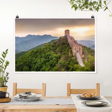 Poster - Die unendliche Mauer von China - Querformat 3:2
