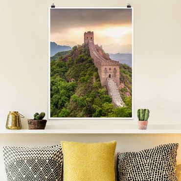 Poster - Die unendliche Mauer von China - Hochformat 3:4