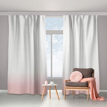 Vorhang - Dip-Dye Blasses Pink