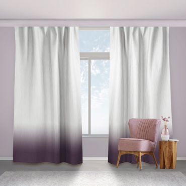 Vorhang - Dip-Dye Dunkles Violett