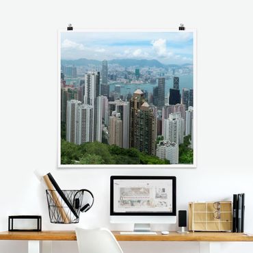 Poster - Watching HongKong - Quadrat 1:1