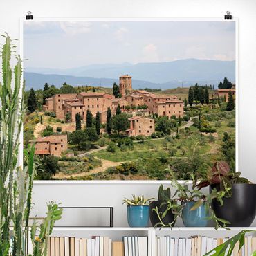 Poster - Charming Tuscany - Querformat 3:4
