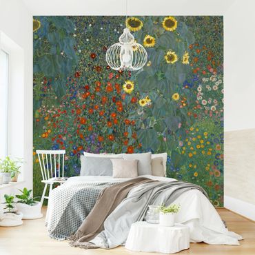 Fototapete - Gustav Klimt - Garten Sonnenblumen