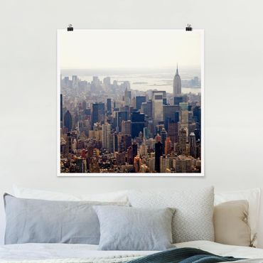 Poster - Der Morgen in New York - Quadrat 1:1