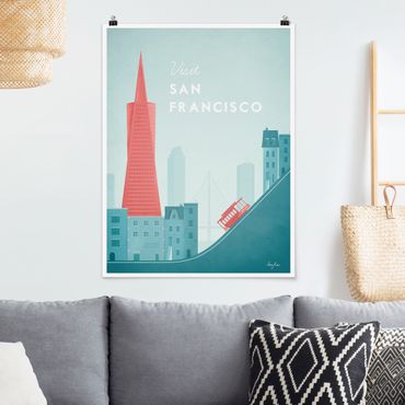 Poster - Reiseposter - San Francisco - Hochformat 4:3