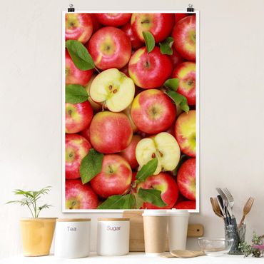 Poster - Saftige Äpfel - Hochformat 3:2