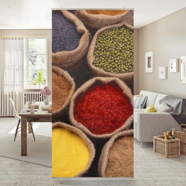 Raumteiler - Colourful Spices 250x120cm
