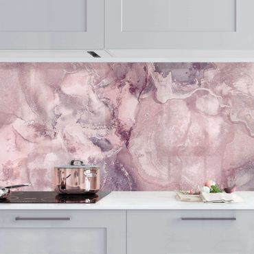 Küchenrückwand - Farbexperimente Marmor Violett