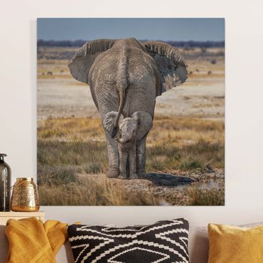 Leinwandbild - Frecher Elefant
