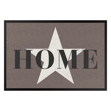 Fußmatte - Home Stern weiß