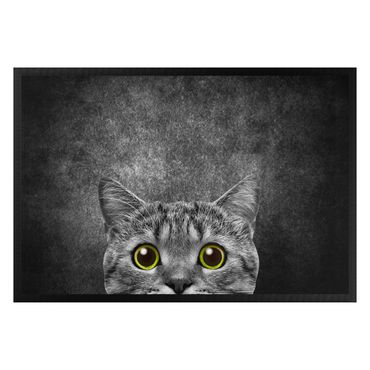 Fußmatte - Neugierige Katze