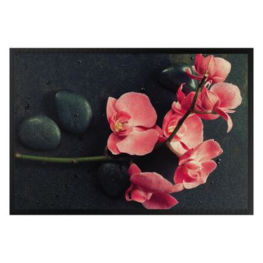 Fußmatte - Rosa Orchidee