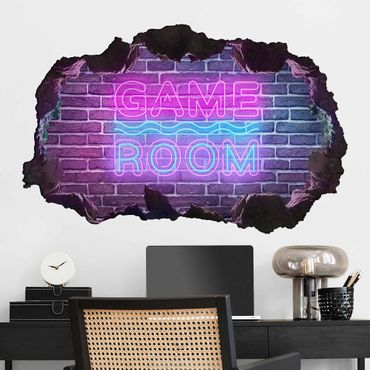 Wandtattoo - Neon Schrift Game Room