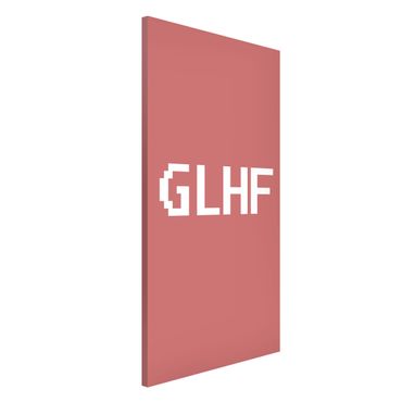 Magnettafel - Gaming Kürzel GLHF - Hochformat 3:4