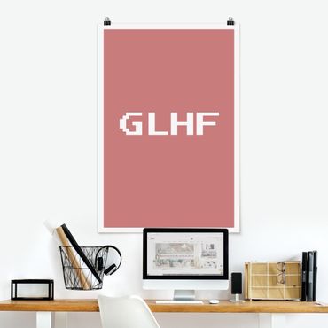 Poster - Gaming Kürzel GLHF - Hochformat 2:3