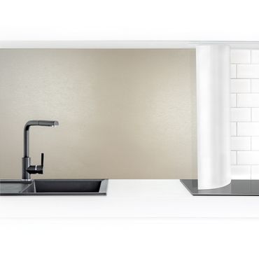 Küchenrückwand 3D-Struktur - Gebürstetes Perlmutt-Weiß