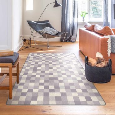 Teppich - Geometrisches Muster Mosaik Flieder