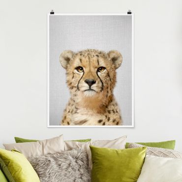 Poster - Gepard Gerald - Hochformat 3:4
