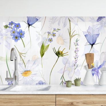 Küchenrückwand - Glockenblumenwiese
