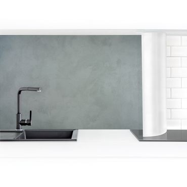 Küchenrückwand 3D-Struktur - Grauer Beton