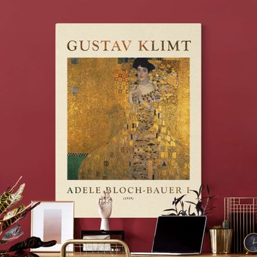 Leinwandbild Natur - Gustav Klimt - Adele Bloch-Bauer I - Museumsedition - Hochformat 3:4