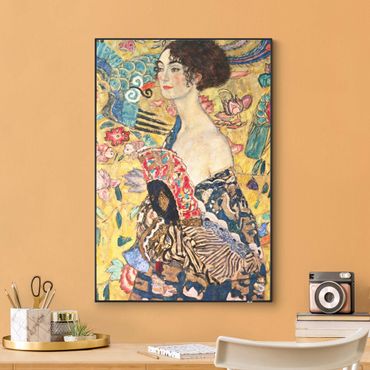 Wechselbild - Gustav Klimt - Dame mit Fächer