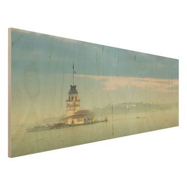Wandbild Holz - Maidens Tower - Panorama Quer