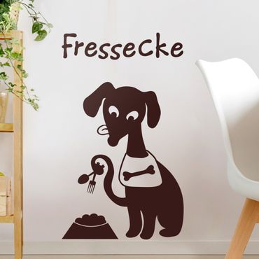 Wandtattoo - Hunde-Fressecke