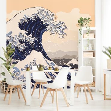 Fototapete - Illustration - Die große Welle von Kanagawa