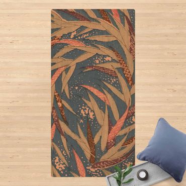 Kork-Teppich - Japanische schwimmende Blätter - Hochformat 1:2