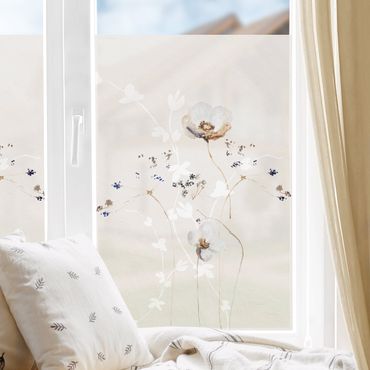 Fensterfolie - Sichtschutz - Japanisches Ikebana - Fensterbilder