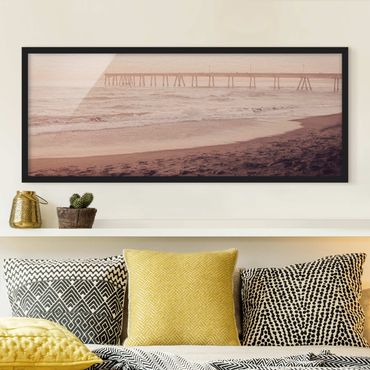 Bild mit Rahmen - Kalifornien Halbmond Küste - Panorama