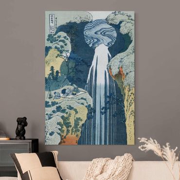 Akustikbild - Katsushika Hokusai - Der Wasserfall von Amida