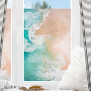 Fensterfolie - Sichtschutz - Kuss des Ozeans - Fensterbilder