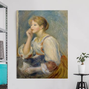 Leinwandbild - Auguste Renoir - Junges Mädchen mit Brief - Hoch 3:4