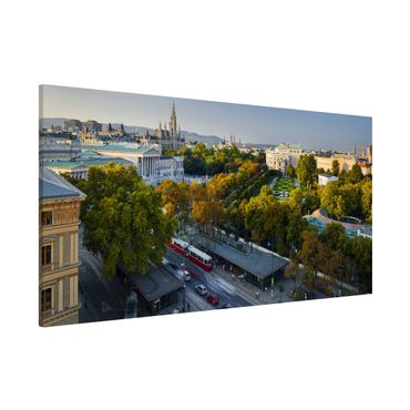 Magnettafel - Blick über Wien - Memoboard Panorama Quer