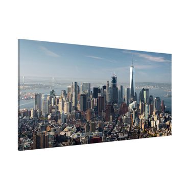 Magnettafel - Blick vom Empire State Building - Memoboard Panorama Querformat