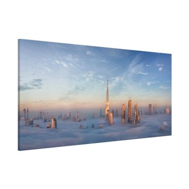 Magnettafel - Dubai über den Wolken - Memoboard Panorama Querformat 1:2